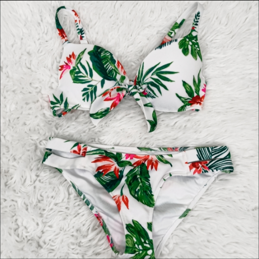 Shade & Shore hawaiian floral print bikini